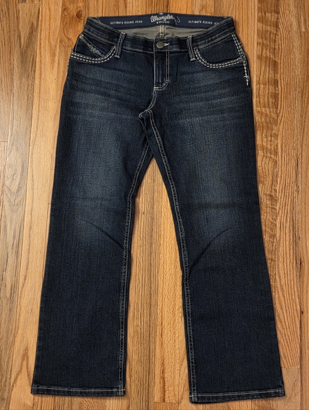 Wrangler Shiloh Low Rise Bootcut Jeans Size 30x30 Dark Wash Western